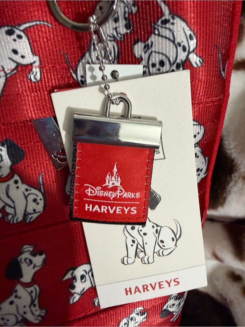 Harveys Red Dalmatian Print Crossbody Bag - Picture 6 of 6